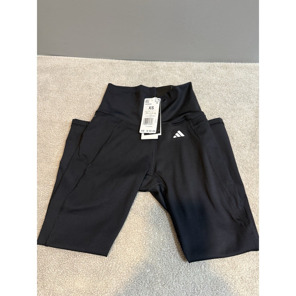 Adidas Women's XS Aeroready Tight Fit Super High Rise 3/4 Style Training Pants